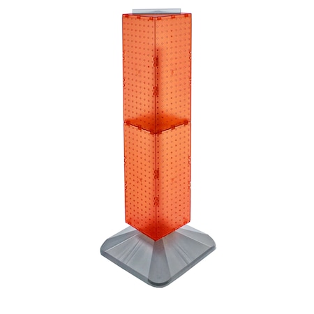 Azar Displays Four-Sided Pegboard Floor Revolving Display Panel Size: 8"W x 40"H 703387-ORG